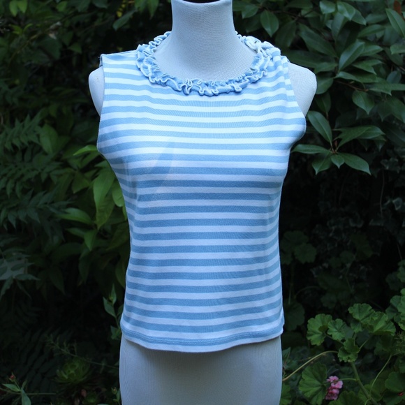 Willi Smith Tops - Willi Smith Sleeveless Ruffle Top